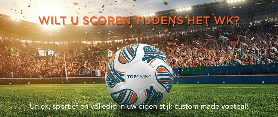 Custom made voetbal voor WK voetbal 2026 - Topgiving